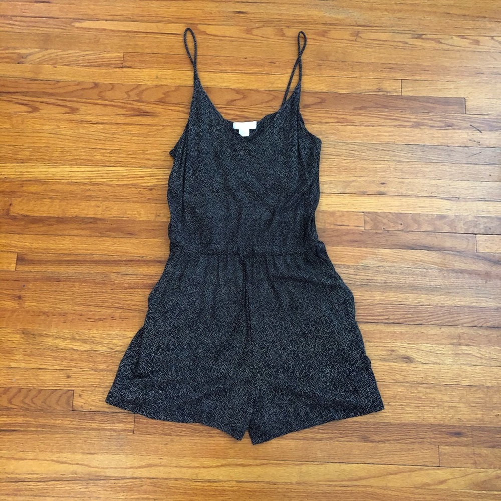 EUC Polka-dot Romper with Pockets